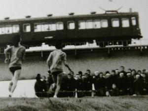 校内マラソン大会と電車 昭和50年